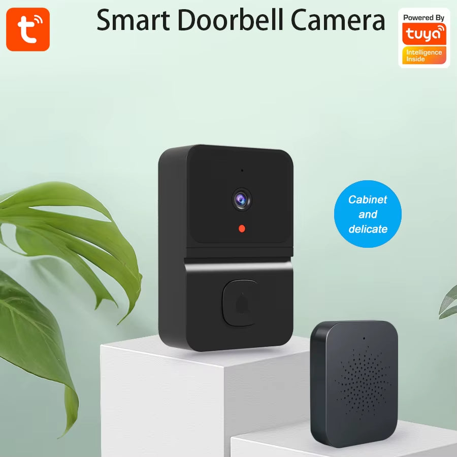 Tuya Wifi Video Doorbell Wireless HD Camera 480P Smart Home Security Protection Two Way Intercom Night Vision Smart Doorbell