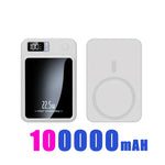 100000Mah Power Bank Magnetic Wireless 22.5W Ultra Capacity Super Fast Charging Magnetic Power Bank for Iphone15 Samsung Xiaomi